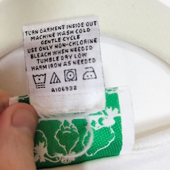 Vintage Quacker Factory Cherry Embroidered White Short Sleeve Tee - Picture 5 of 5